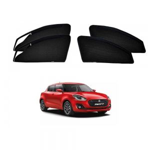 Premium Magnetic Curtain with Zipper for New Swift 2018  - Black